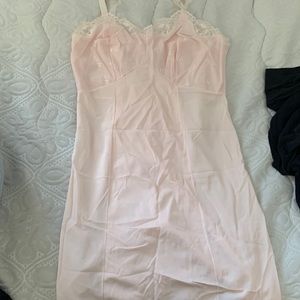 Light pink slip dress